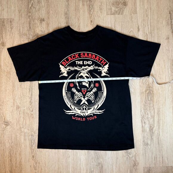 Black Sabbath The End World Tour T-Shirt Obey Design Black Size Extra Large - Picture 3 of 4